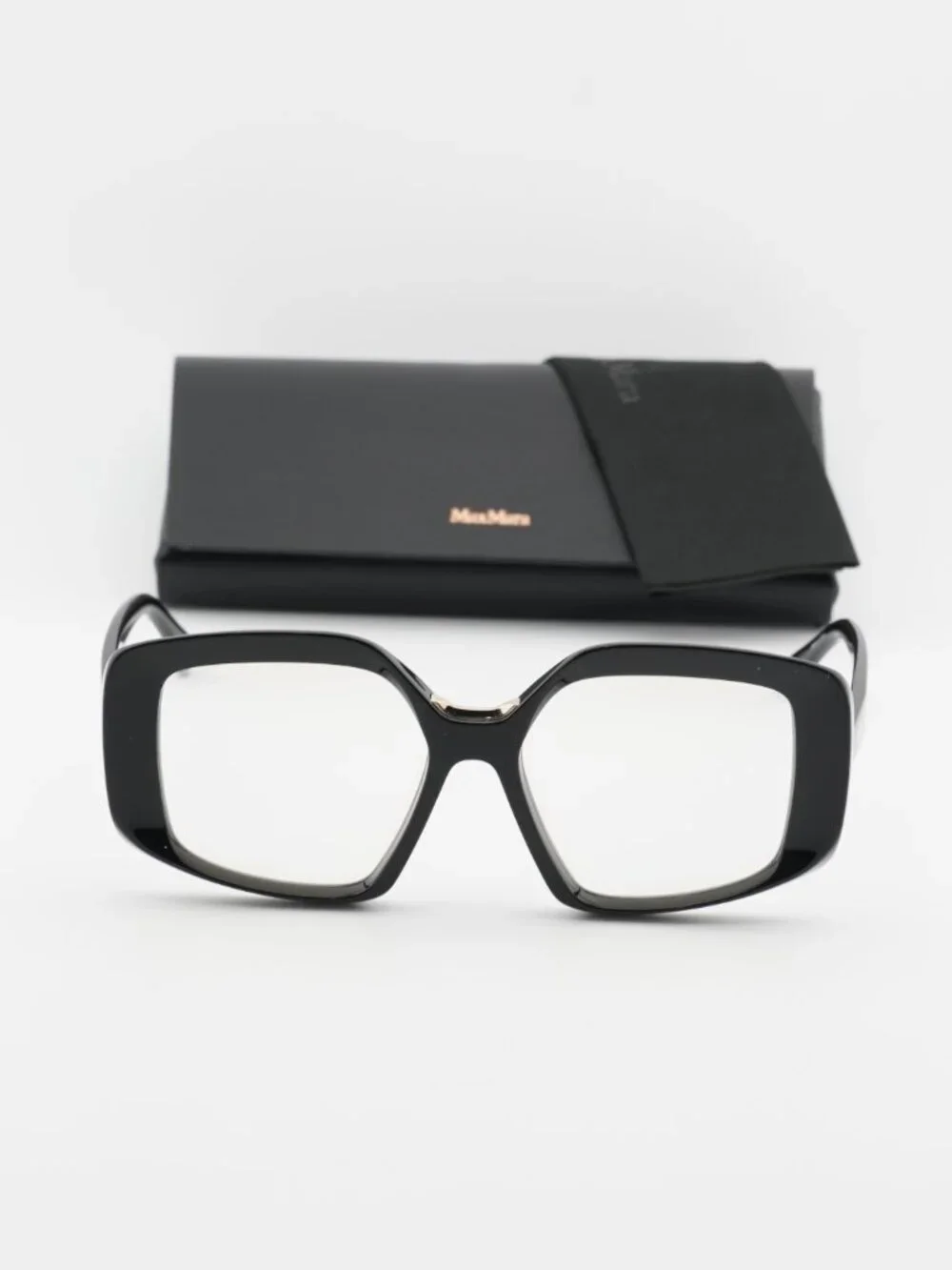 Max Mara MM5131-B 001 Geometric Eyeglasses 53mm - Black